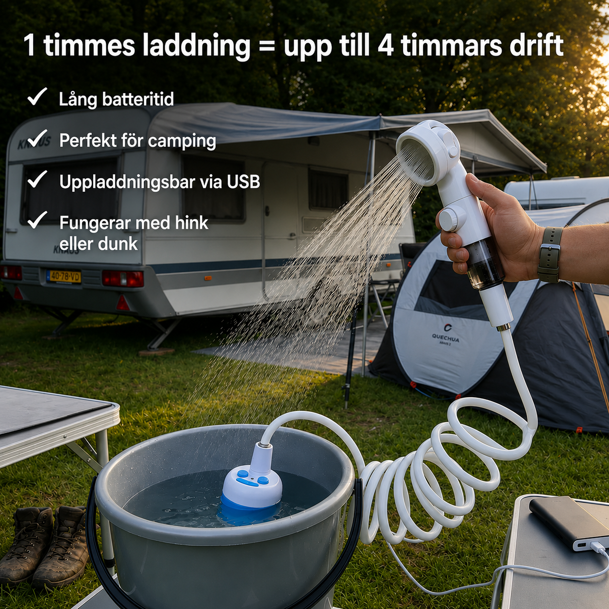 FlowJet™ Mobil Dusch