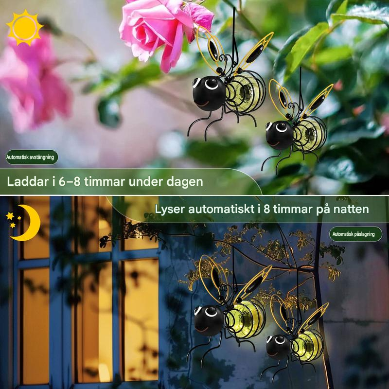 BeeGlow™ – Magiskt solcellsljus för trädgård och balkong