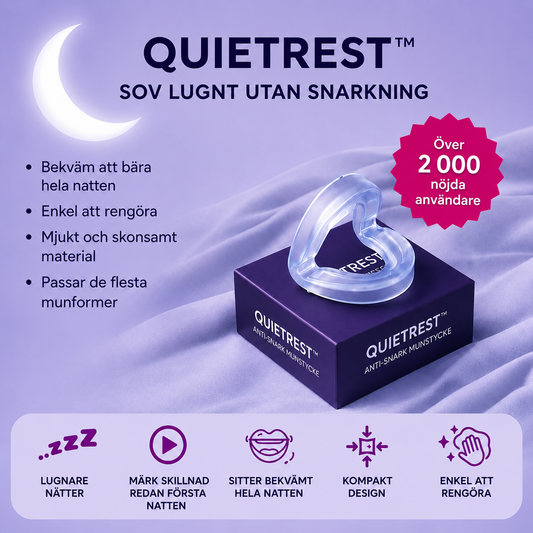 QuietRest™ Antisnarkskydd – lugnare nätter utan snarkningar