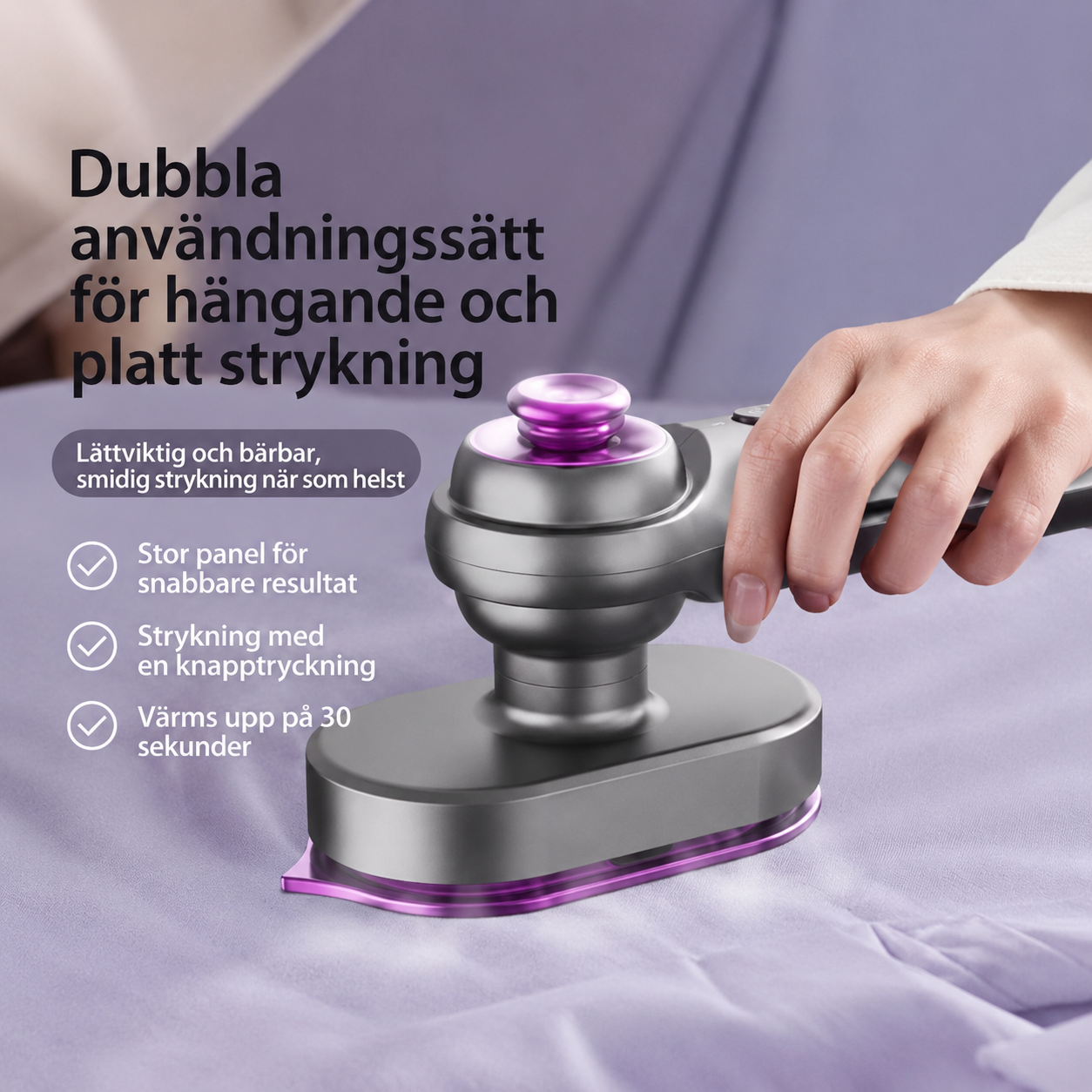 QuickPress™ | Skrynkelfri Hemifrån På 5 Minuter