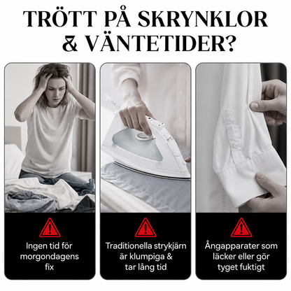 CreaseGo™ | Skrynkelfritt På Minuter, Utan Strykbräda
