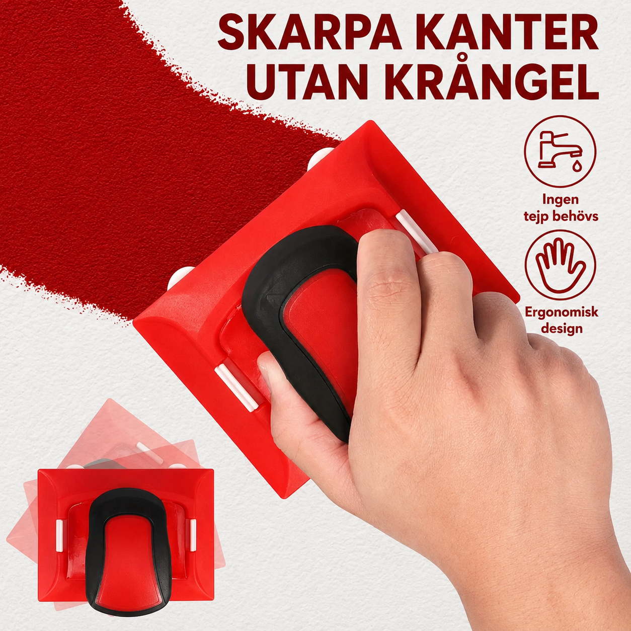 EdgeFlow™ Färgkant – raka linjer utan tejp