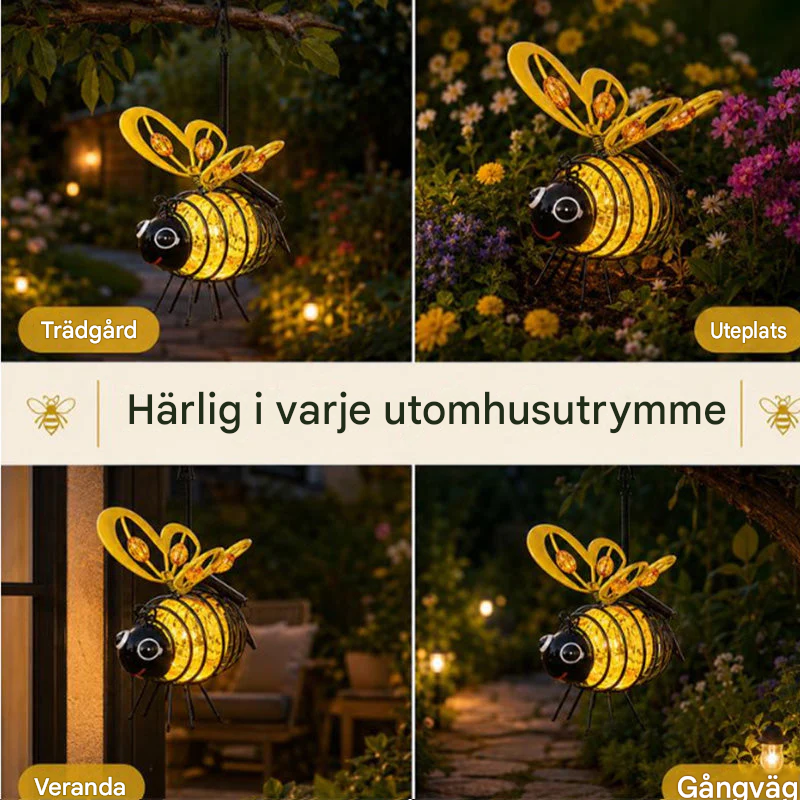 BeeGlow™ – Magiskt solcellsljus för trädgård och balkong