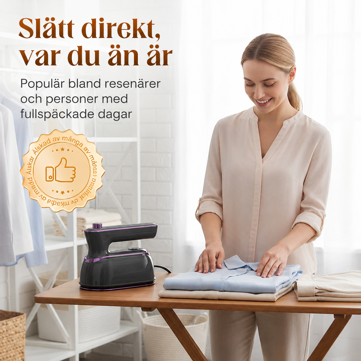 CreaseGo™ | Skrynkelfritt På Minuter, Utan Strykbräda