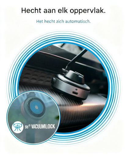 SnapGrip fäst på luftventilen i bilen med smartphone