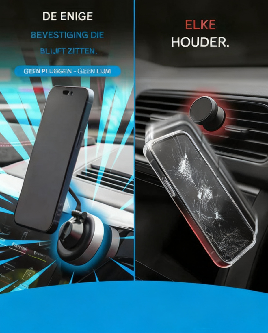 Smartphone i SnapGrip-hållaren – perfekt för navigation under körning