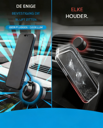 Smartphone i SnapGrip-hållaren – perfekt för navigation under körning