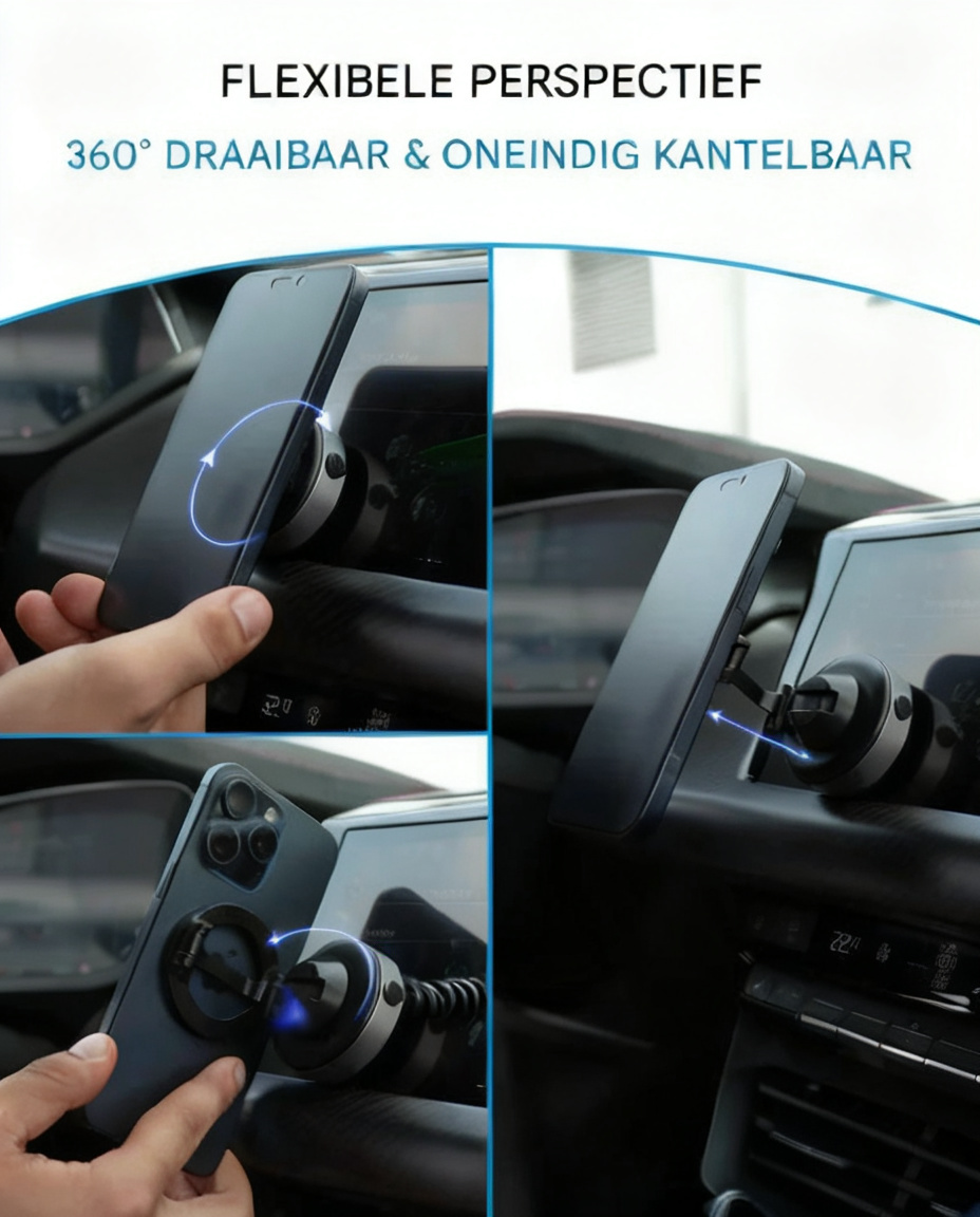 SnapGrip med stark magnet – håller telefonen stadigt i bilen